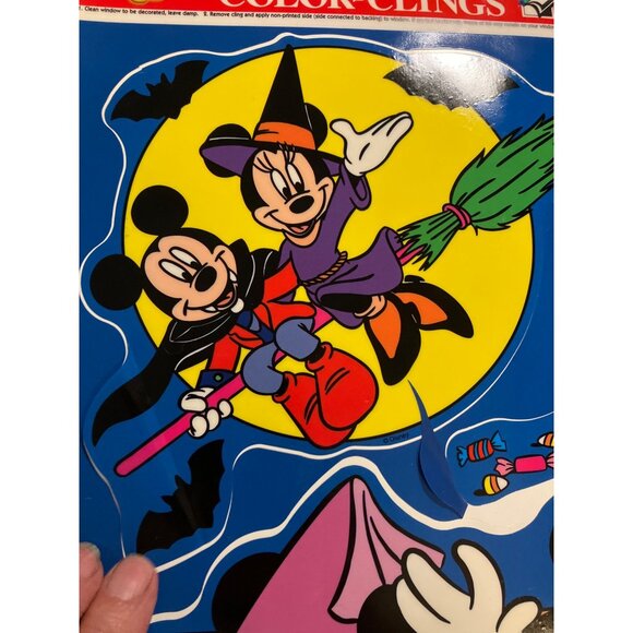 Halloween Mickey Mouse Color-Clings Removable & Reusable Window Decorations - Picture 6 of 12